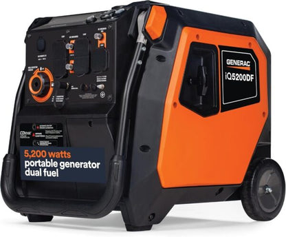 Generac iQ5200 5200W Dual Fuel Portable Inverter Generator