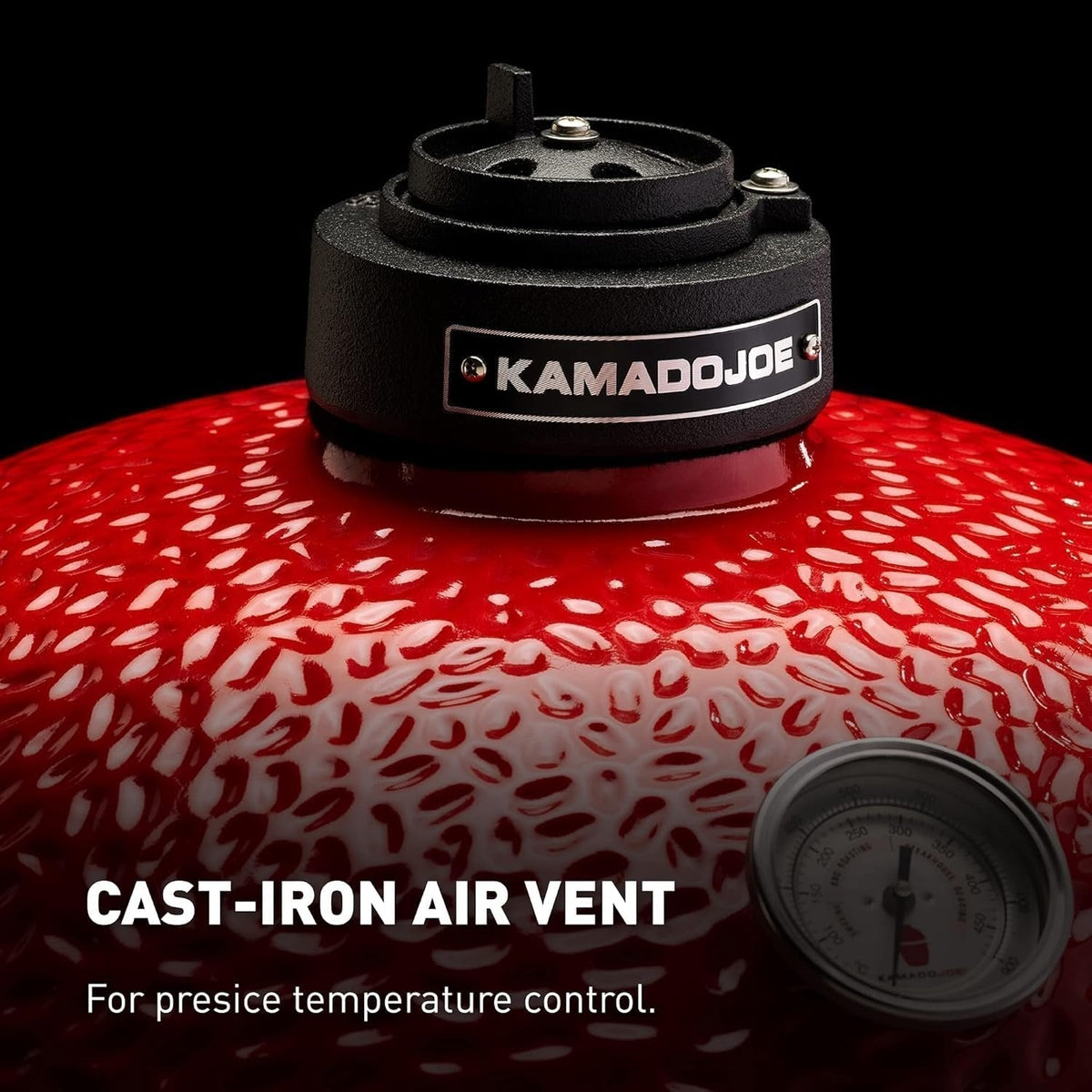 Kamado Joe Big Joe I 24 in. Blaze Red Ceramic Charcoal Grill